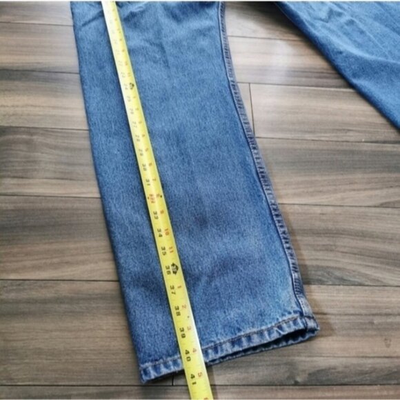 Levi's 505 Regular Fit Straight Leg Jeans Medium Wash | Men's 38x30 - Picture 8 of 12